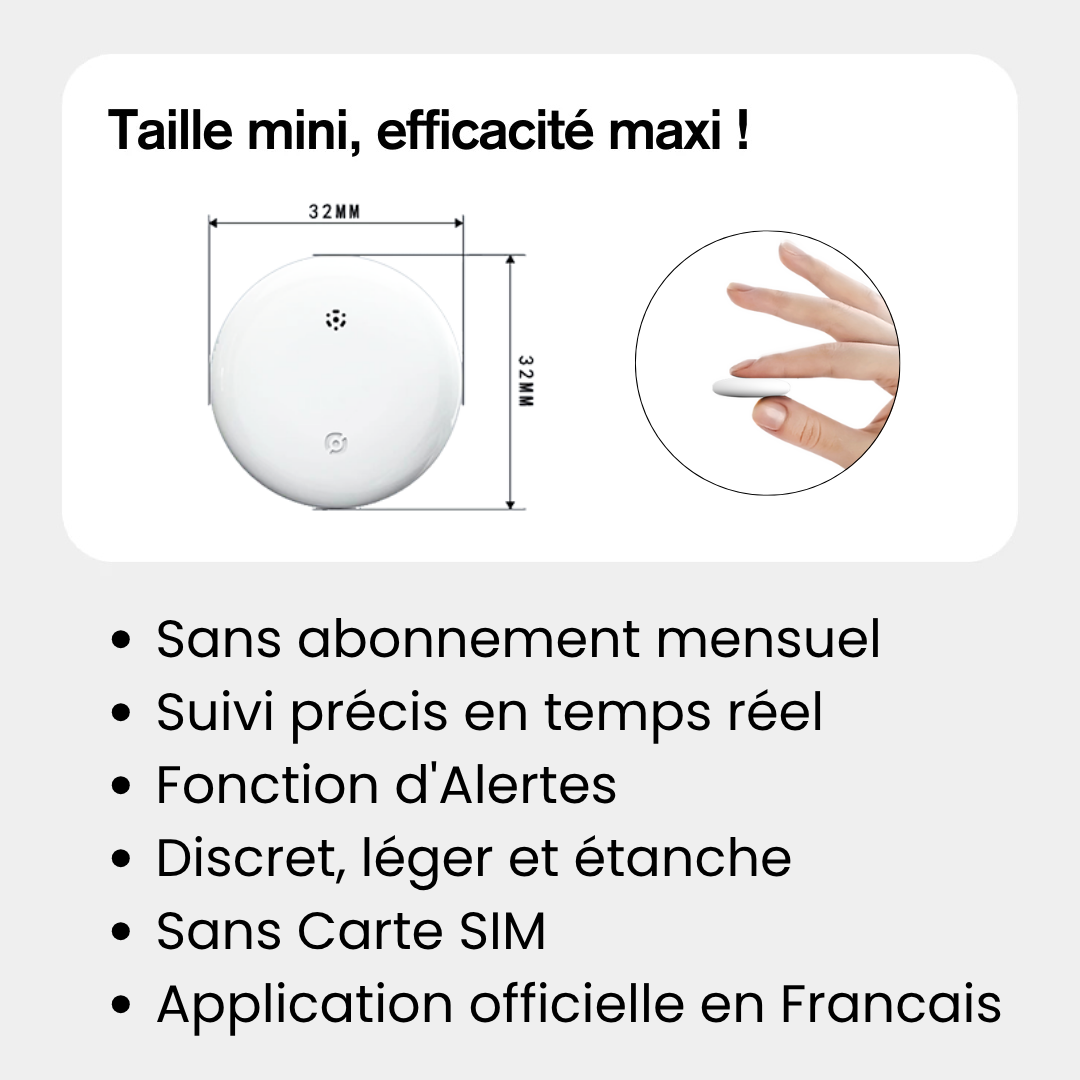 Traceur GPS Voiture Sans Abonnement Android & iOS Find My – Sécurité Antivol Sans Abonnement