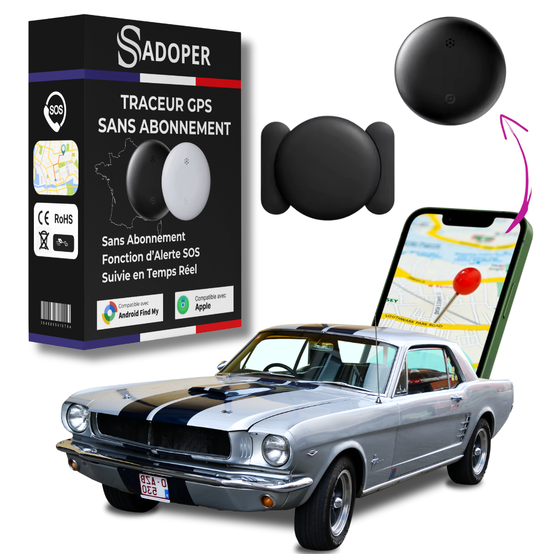Traceur GPS Voiture Sans Abonnement Android & iOS Find My – Sécurité Antivol Sans Abonnement