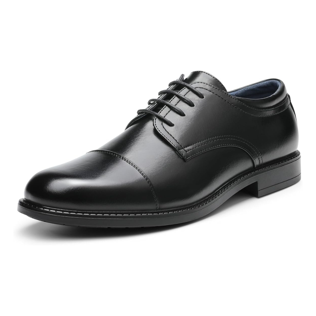Sadoper Chaussures Formelles Homme Oxford Classiques à Lacets | Black