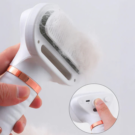 GroomAir™ – Brosse Vapeur 3-en-1 pour Chiens & Chats