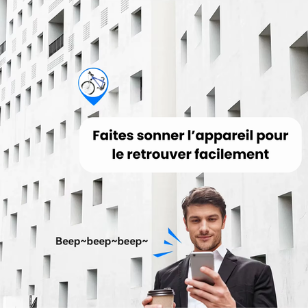 Traceur GPS Vélo Suivi en Temps Réel Sans Abonnement – Compatible uniquement iOS (iPhone, iPad, Mac)