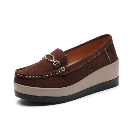 Sadoper Mocassins Orthopédique Compensés | Pieds Détendus, Marche Souple