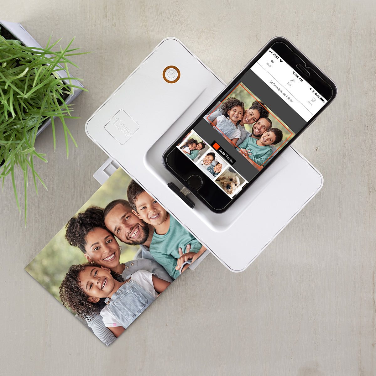 Imprimante Photo Smartphone Sharper Image – Impression Rapide, Sans Fil, Format 10×15 cm