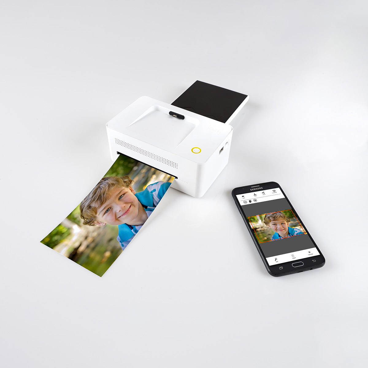 Imprimante Photo Smartphone Sharper Image – Impression Rapide, Sans Fil, Format 10×15 cm