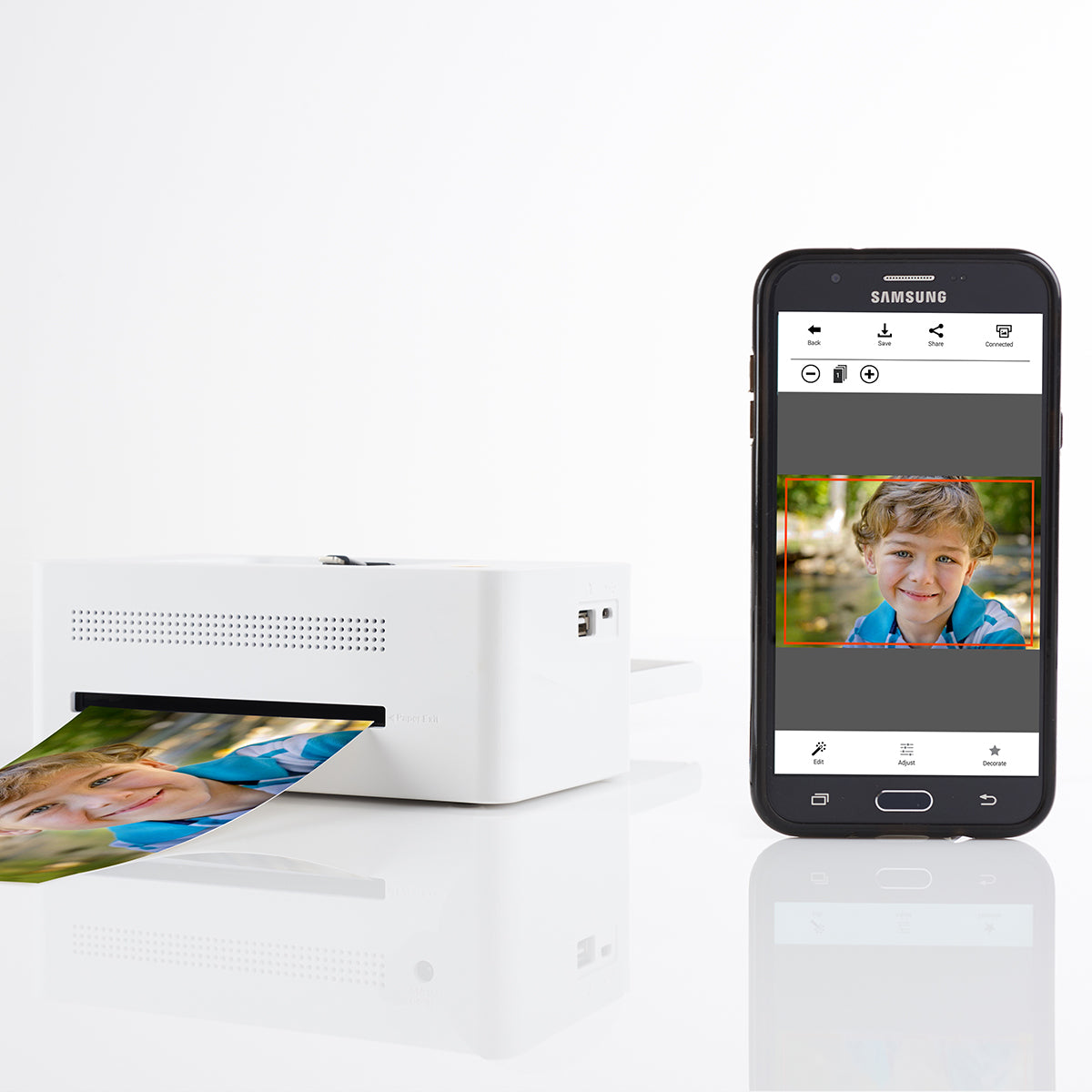 Imprimante Photo Smartphone Sharper Image – Impression Rapide, Sans Fil, Format 10×15 cm