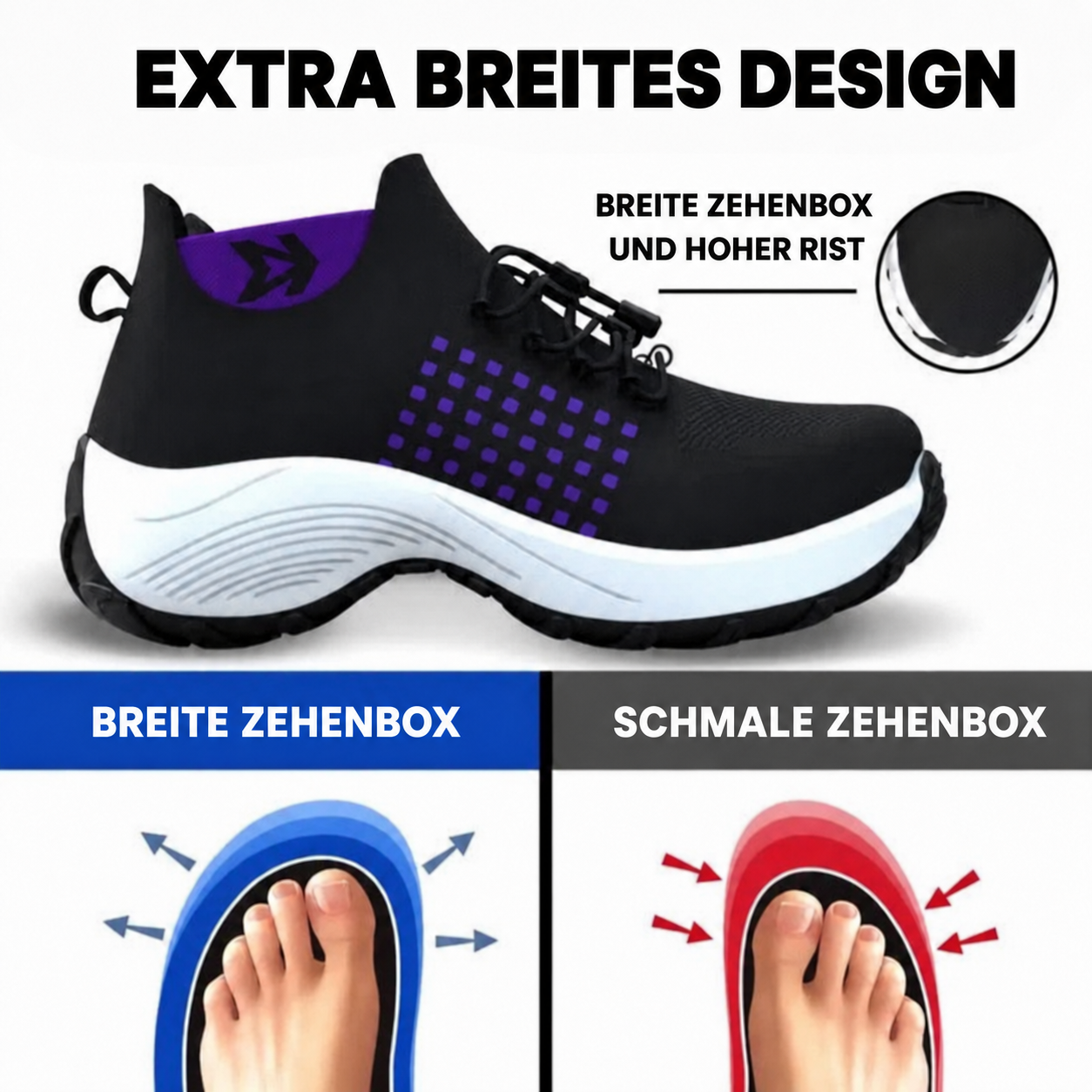 Zapatos OrthoFit™ – Komfort, orthopädische Unterstützung und Linderung
