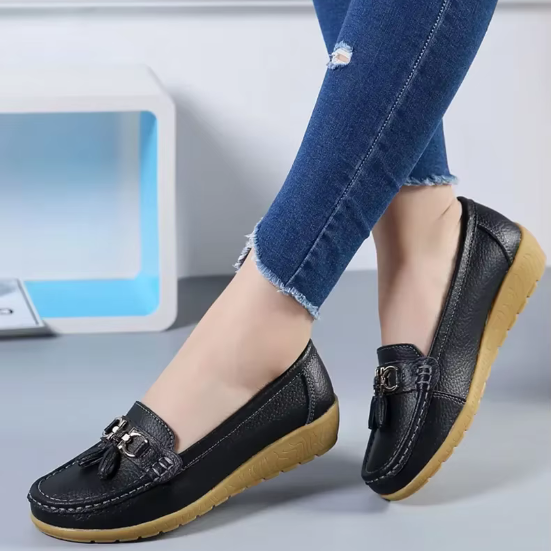 Sadoper Mocassin Orthopedique en Cuir | Confort Absolu, Design Élégant et Moderne
