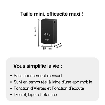 Traceur GPS Voiture Sans Abonnement - Suivi Précis en Temps Réel - Sadoper