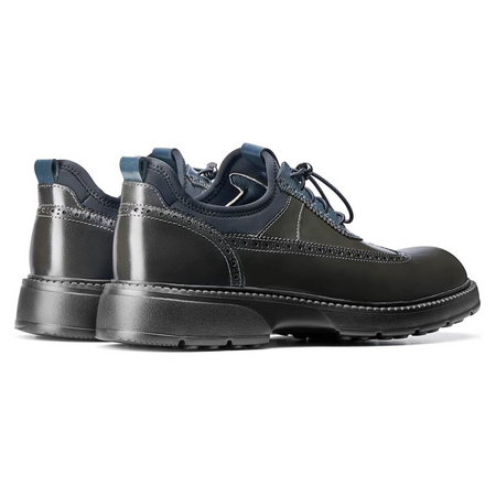 Sadoper Chaussures Formelles Homme Oxford Wingtip en Cuir Véritable | Vert Olive