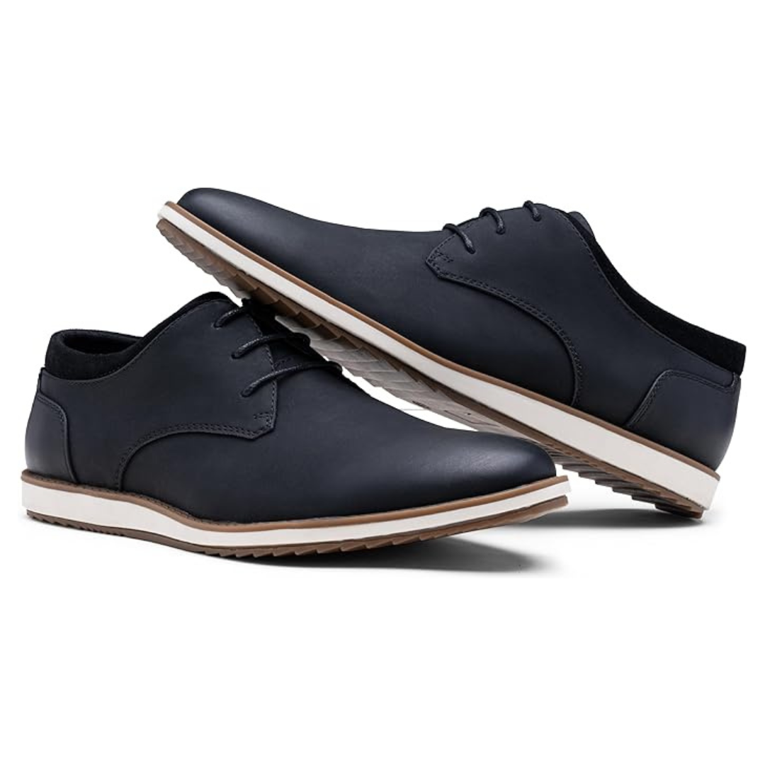 Sadoper Chaussures de Costume Homme Oxfords Casual et Chic | Business Casual-black Nubuck