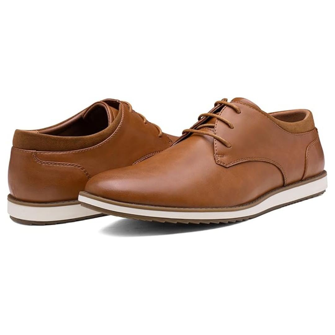 Sadoper Chaussures de Costume Homme Oxfords Casual et Chic | Business Casual-brown