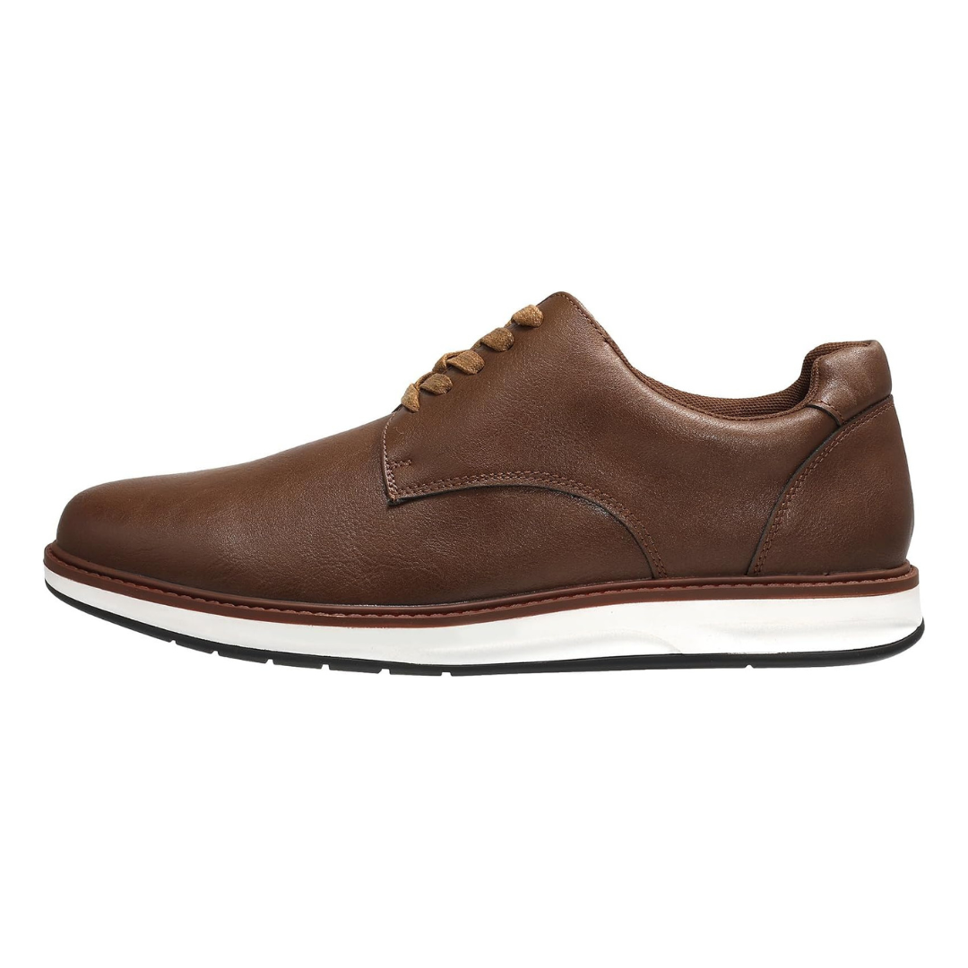 Sadoper Chaussures Brogues Homme à Bout Rond Classiques et Élégantes | Marron
