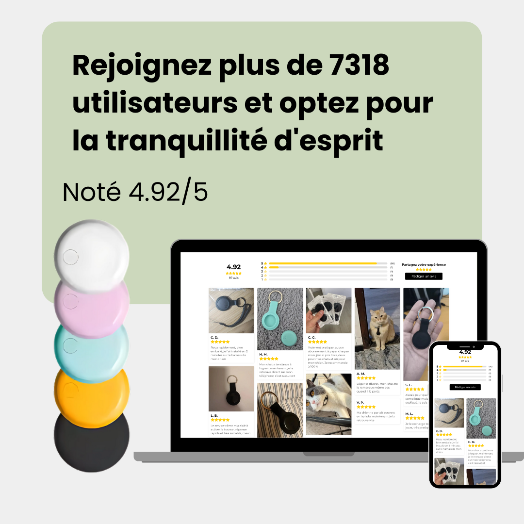 Sadoper™ | Traceur GPS pour Chat - ANDROID / iOS