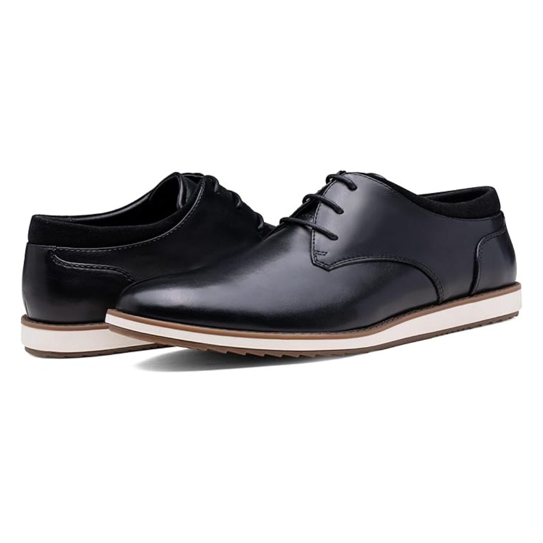 Sadoper Chaussures de Costume Homme Oxfords Casual et Chic | Business Casual-black