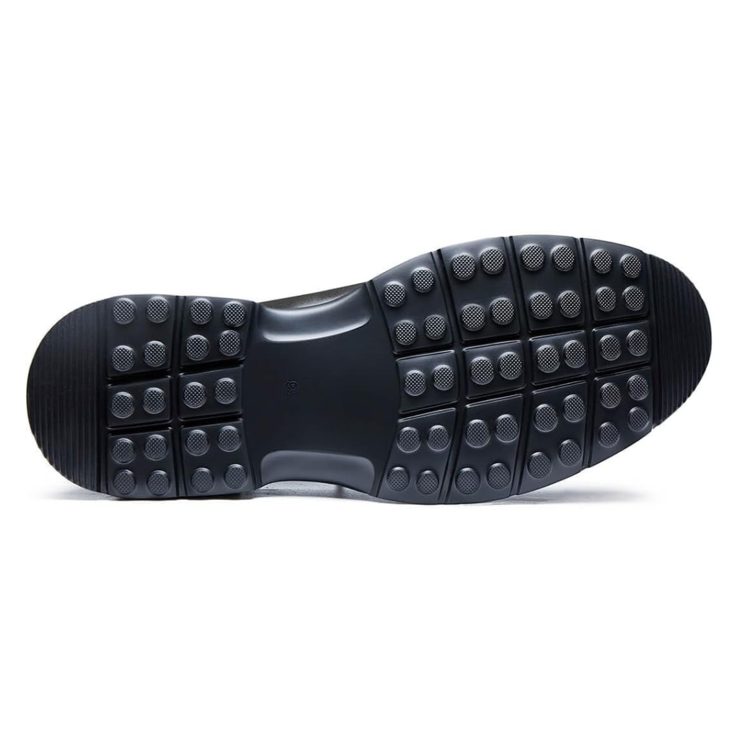 Sadoper Chaussures Formelles Homme Oxford Wingtip en Cuir Véritable | Marron Foncé