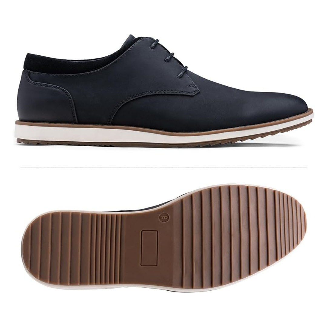 Sadoper Chaussures de Costume Homme Oxfords Casual et Chic | Business Casual-black Nubuck