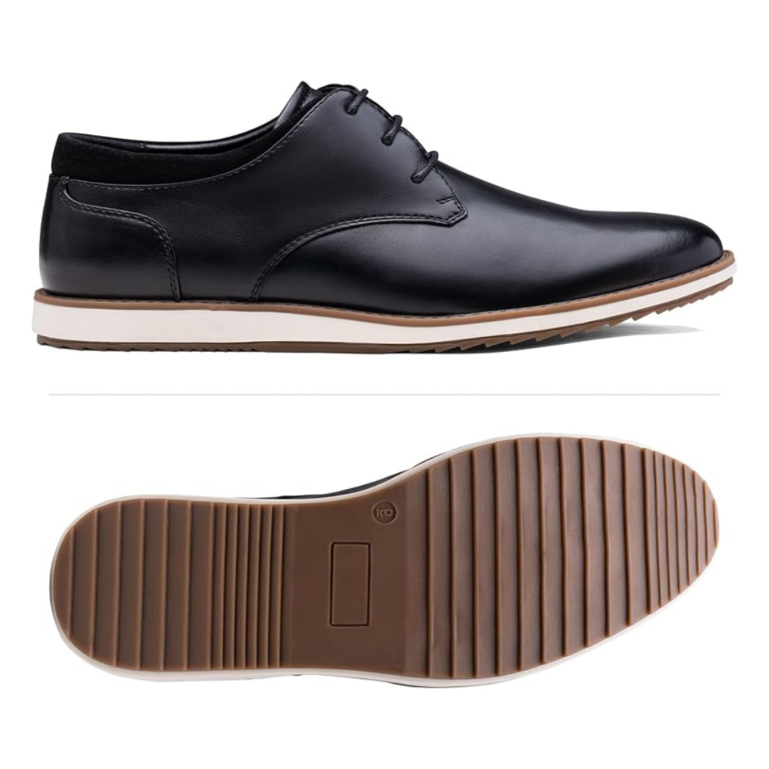 Sadoper Chaussures de Costume Homme Oxfords Casual et Chic | Business Casual-black