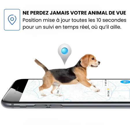 Collier GPS Sadoper™ – Sans Abonnement, Portée Illimitée