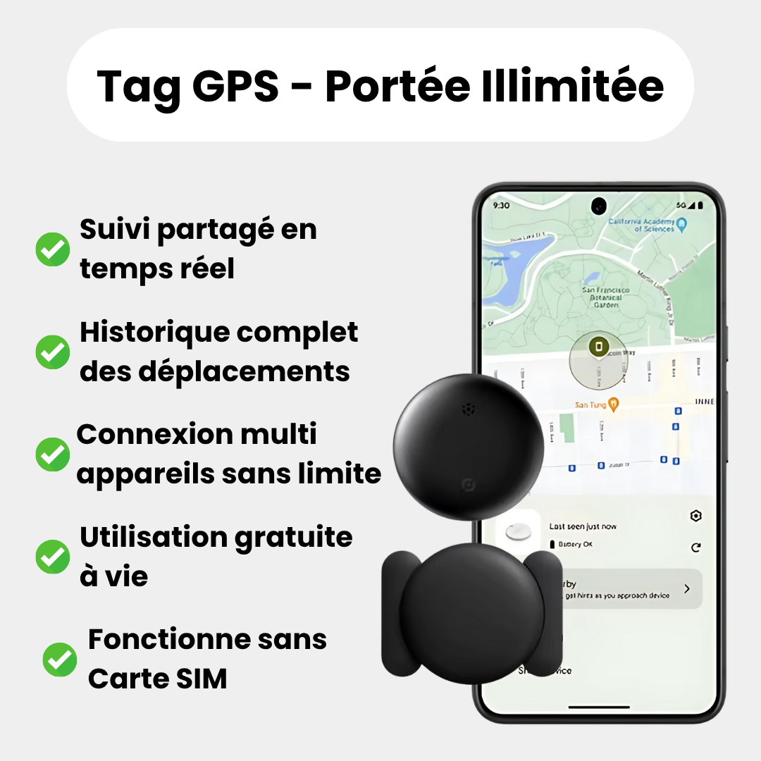 Traceur GPS Voiture Sans Abonnement Android & iOS Find My – Sécurité Antivol Sans Abonnement