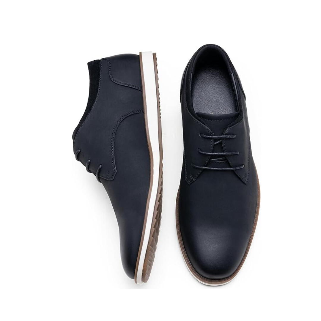 Sadoper Chaussures de Costume Homme Oxfords Casual et Chic | Business Casual-black Nubuck