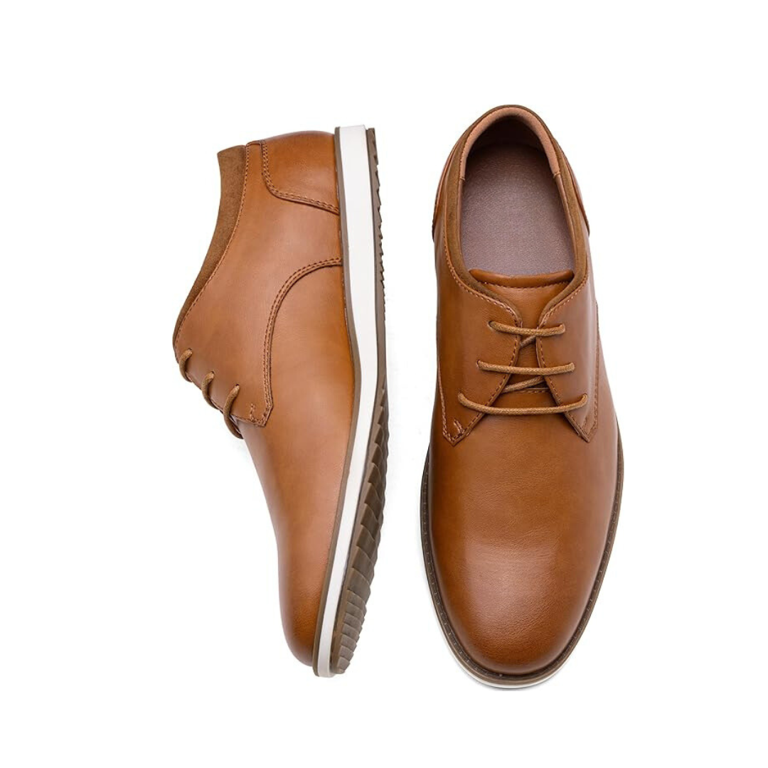 Sadoper Chaussures de Costume Homme Oxfords Casual et Chic | Business Casual-brown