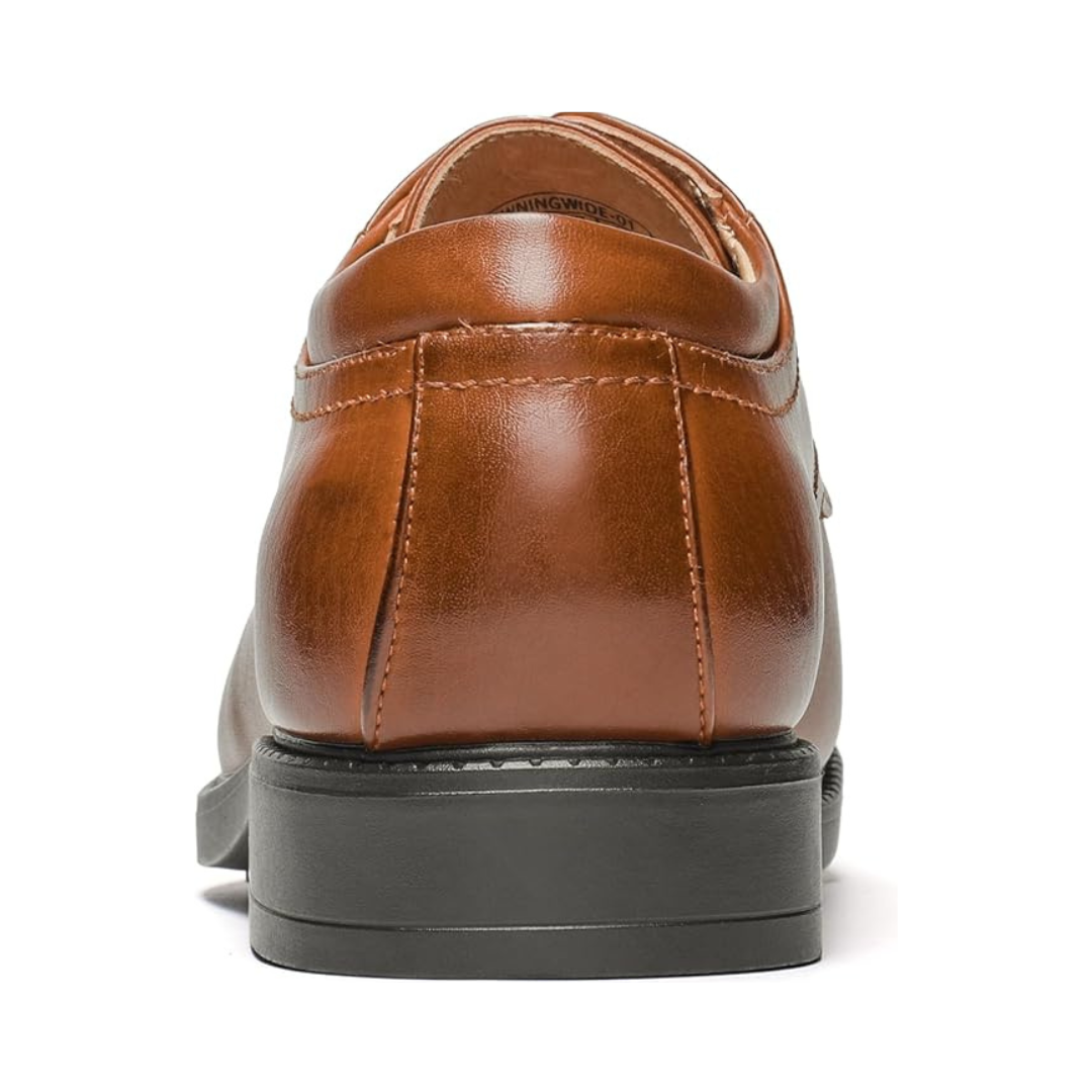 Sadoper Chaussures Formelles Homme Oxford Classiques à Lacets | Brown