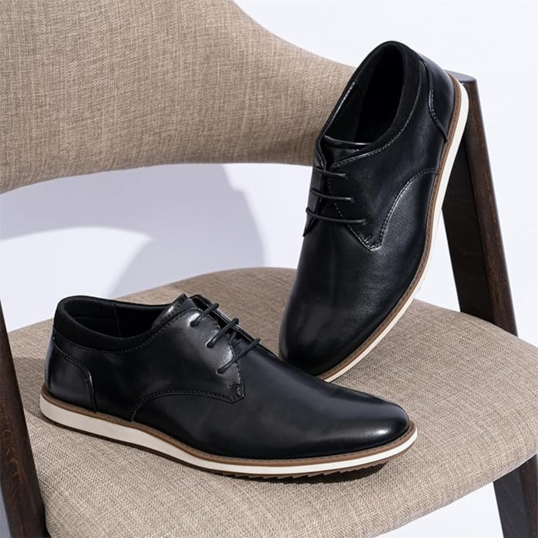 Sadoper Chaussures de Costume Homme Oxfords Casual et Chic | Business Casual-black
