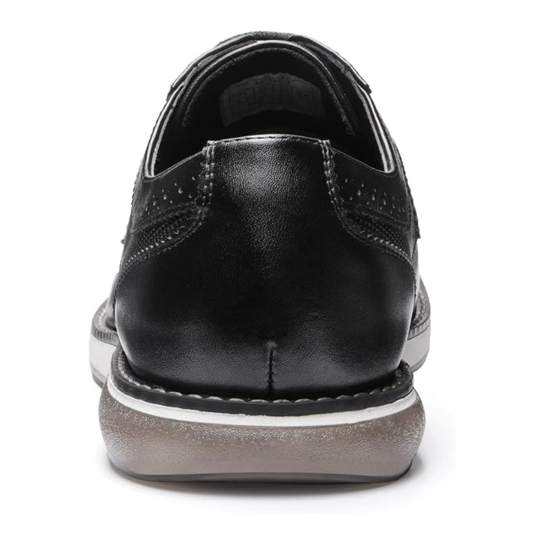 Sadoper Chaussures Oxford Homme à Bout Lisse Business et Formelles | Black