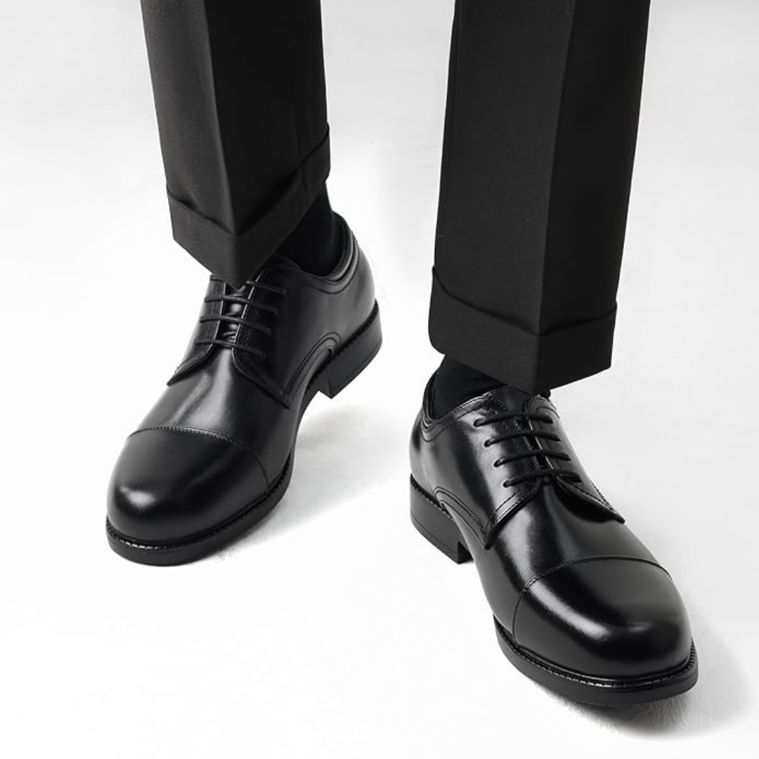 Sadoper Chaussures Formelles Homme Oxford Classiques à Lacets | Black