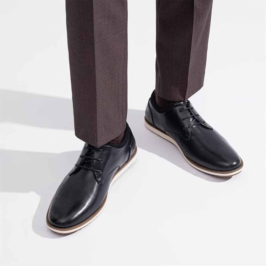 Sadoper Chaussures de Costume Homme Oxfords Casual et Chic | Business Casual-black