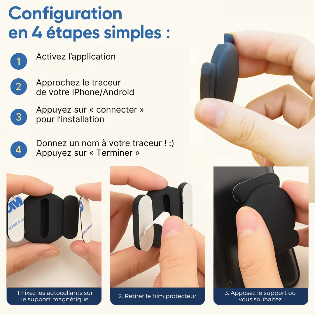 Traceur GPS Voiture Sans Abonnement Android & iOS Find My – Sécurité Antivol Sans Abonnement