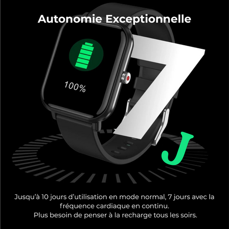 Wellness Pro™ | Suivi Tension, Oxygène & Activité – Montre Connectée Multisport 2025