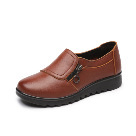 Sadoper Mocassin Orthopedique en Cuir | Pieds Détendus, Amorti, Confort