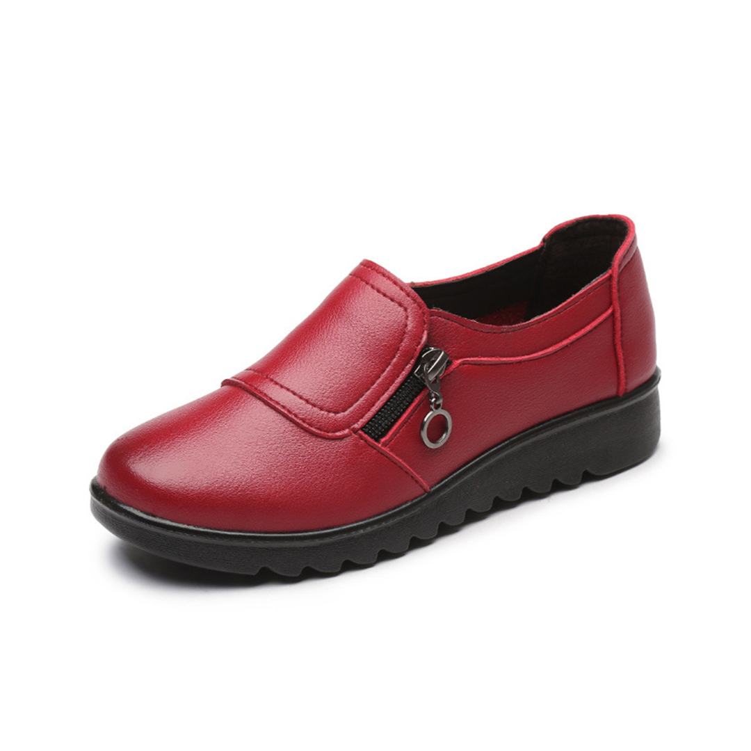 Sadoper Mocassin Orthopedique en Cuir | Pieds Détendus, Amorti, Confort