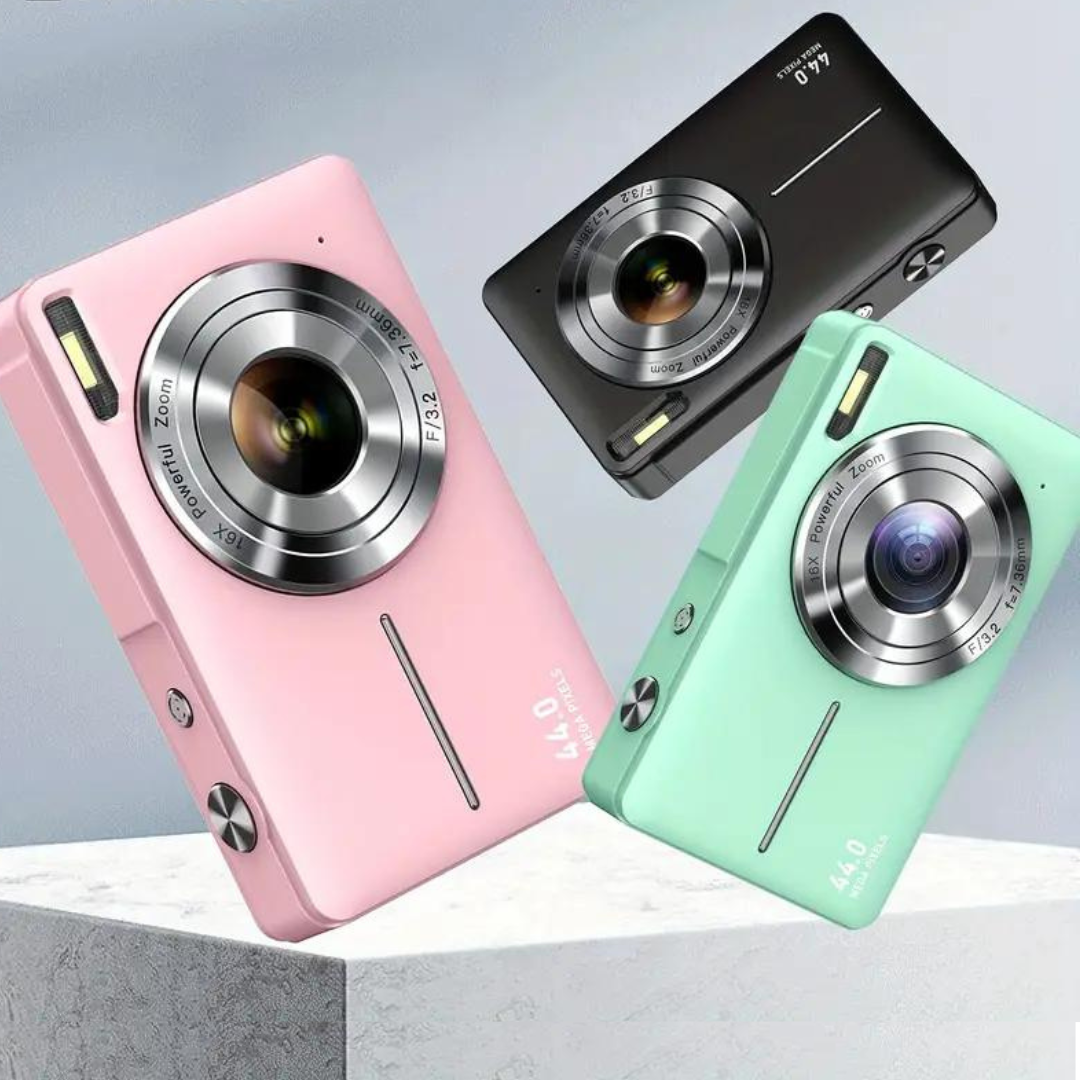 Appareil photo numérique vintage avec enregistrement vidéo 1080p- Appareil photo rétro léger et portable