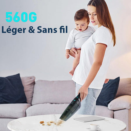 Sadoper™ – Aspirateur à Main Portable Puissant et Sans Fil avec Station de Recharge