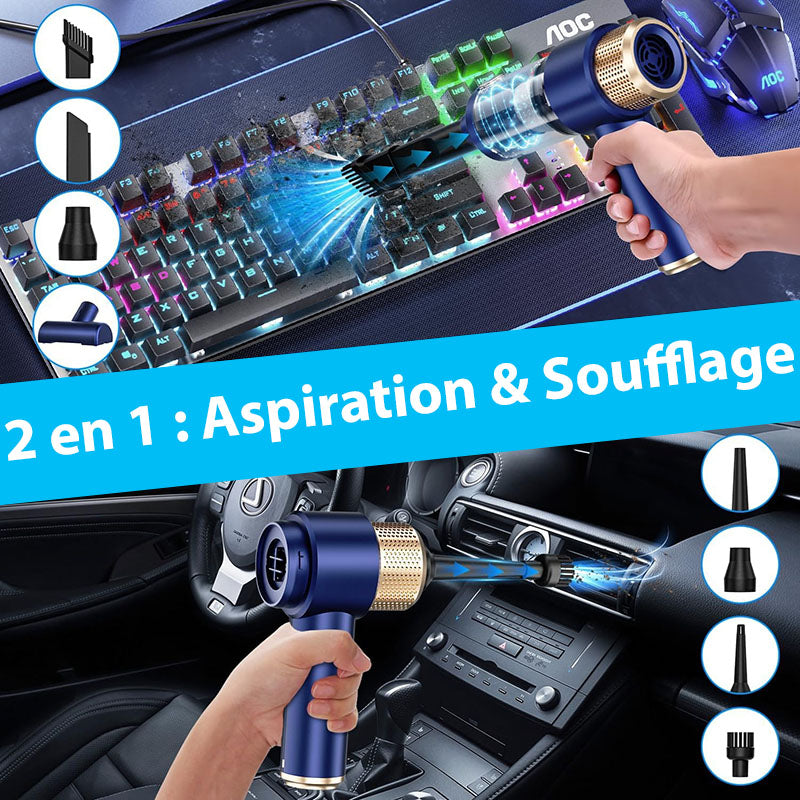 Sadoper™ – Aspirateur Voiture Sans Fil Puissant et Efficace
