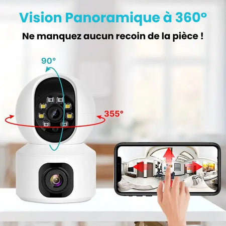 Sadoper™ – Babyphone Connecté 360° Caméra 2K HD avec Vision Nocturne