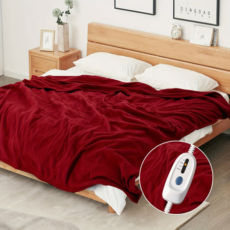Sadoper™ – Couverture Électrique en Polaire Chauffante et Matelassée