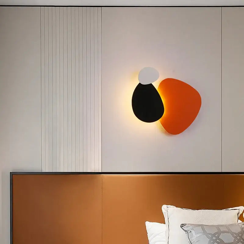 Plaquora™ – Applique Murale LED Scandinave Orange Moderne IP65