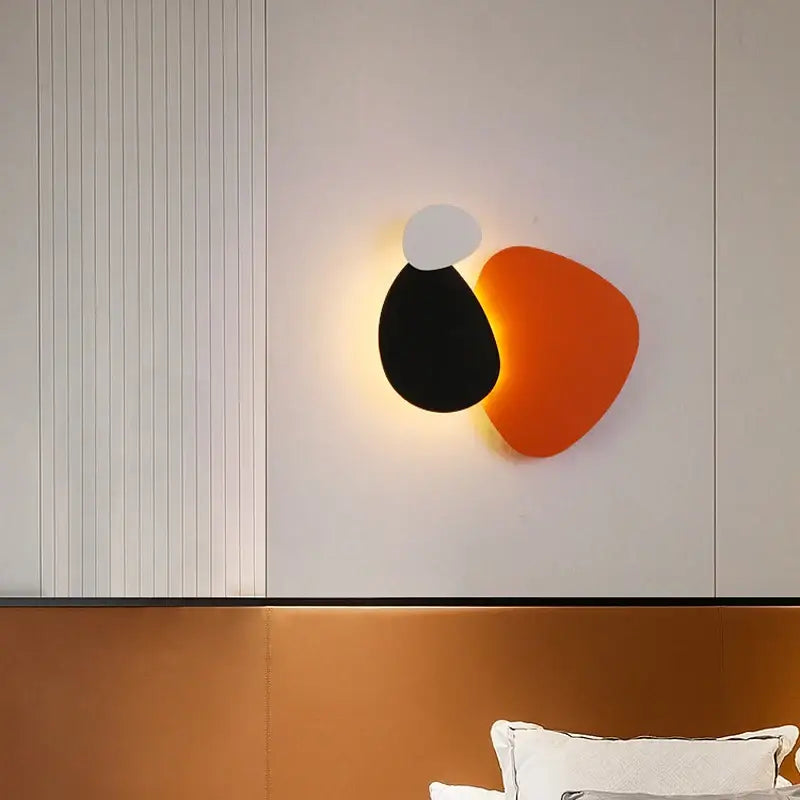 Plaquora™ – Applique Murale LED Scandinave Orange Moderne IP65