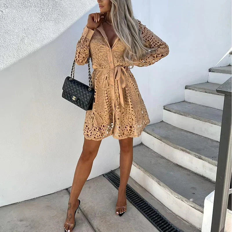 Elvira – Robe en dentelle élégante et confortable pour femme