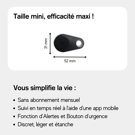 Traceur GPS Enfant Sans Abonnement 3 en 1 | Sadoper