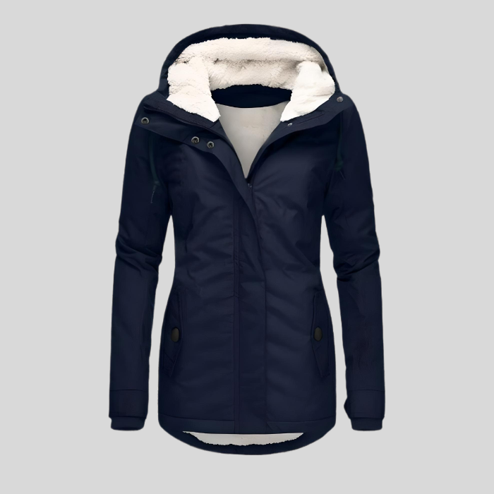 Christin | Veste Imperméable Longue avec Capuche