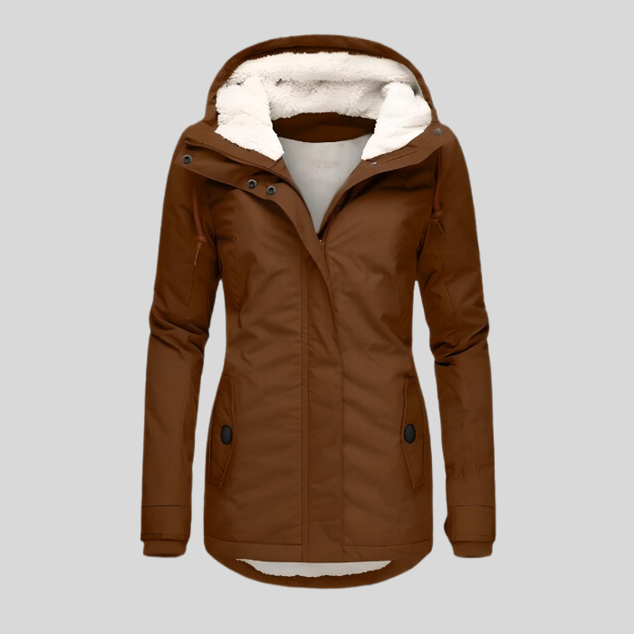 Christin | Veste Imperméable Longue avec Capuche