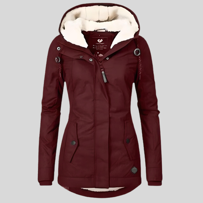 Christin | Veste Imperméable Longue avec Capuche