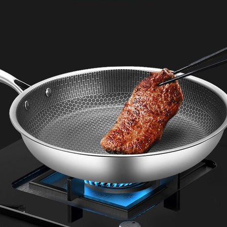 Poêle ChefSteel - Poêle à frire antiadhésive en acier inoxydable pour une cuisson sans effort