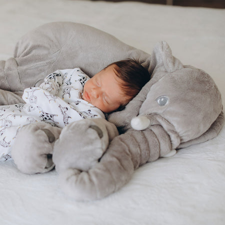 Coussin Peluche PlushElephant™ – Confort Douillet & Compagnon de Sieste pour Enfants