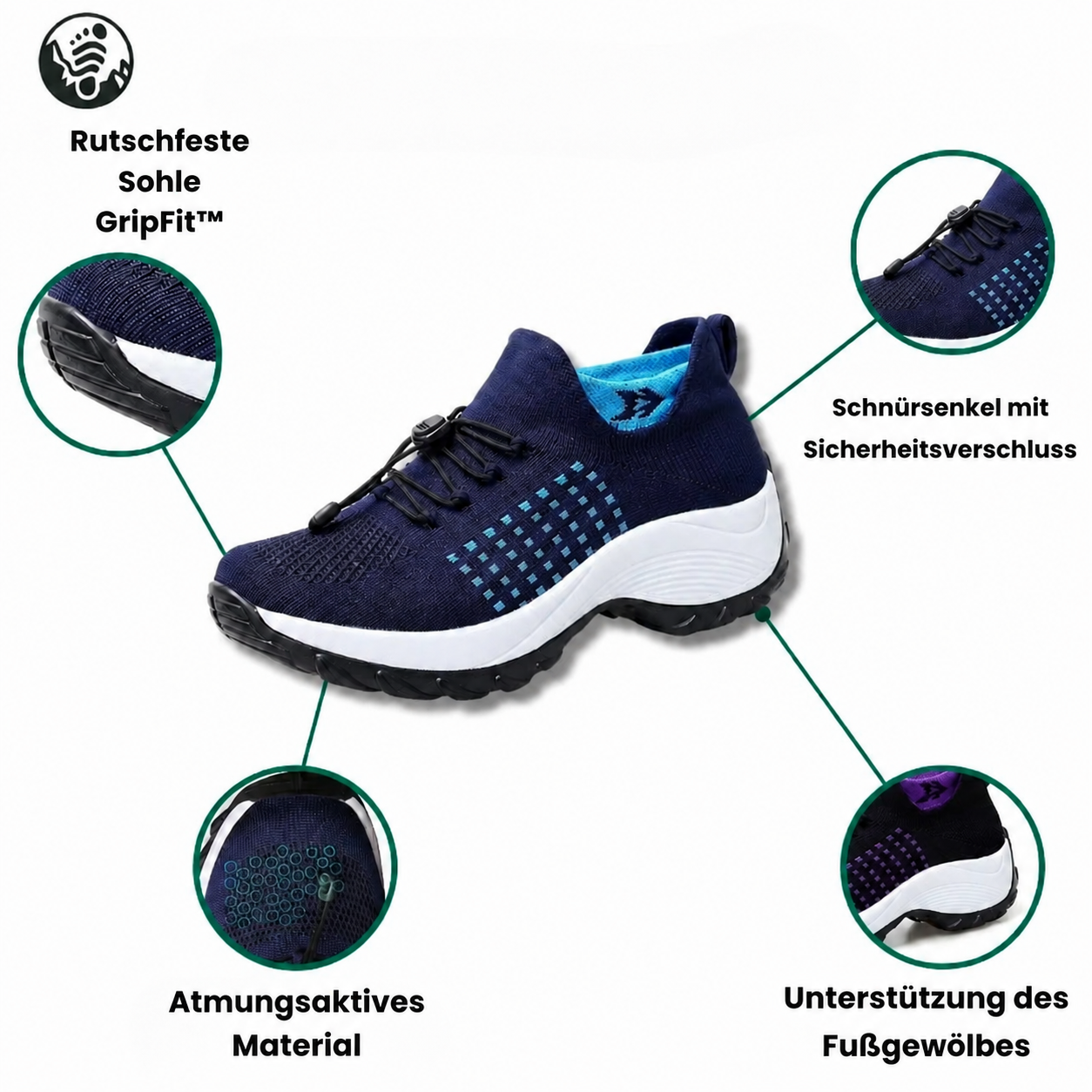 Zapatos OrthoFit™ – Komfort, orthopädische Unterstützung und Linderung