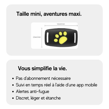 Collier GPS Pour Chien | Adapté à Tous les Chiens | Sadoper